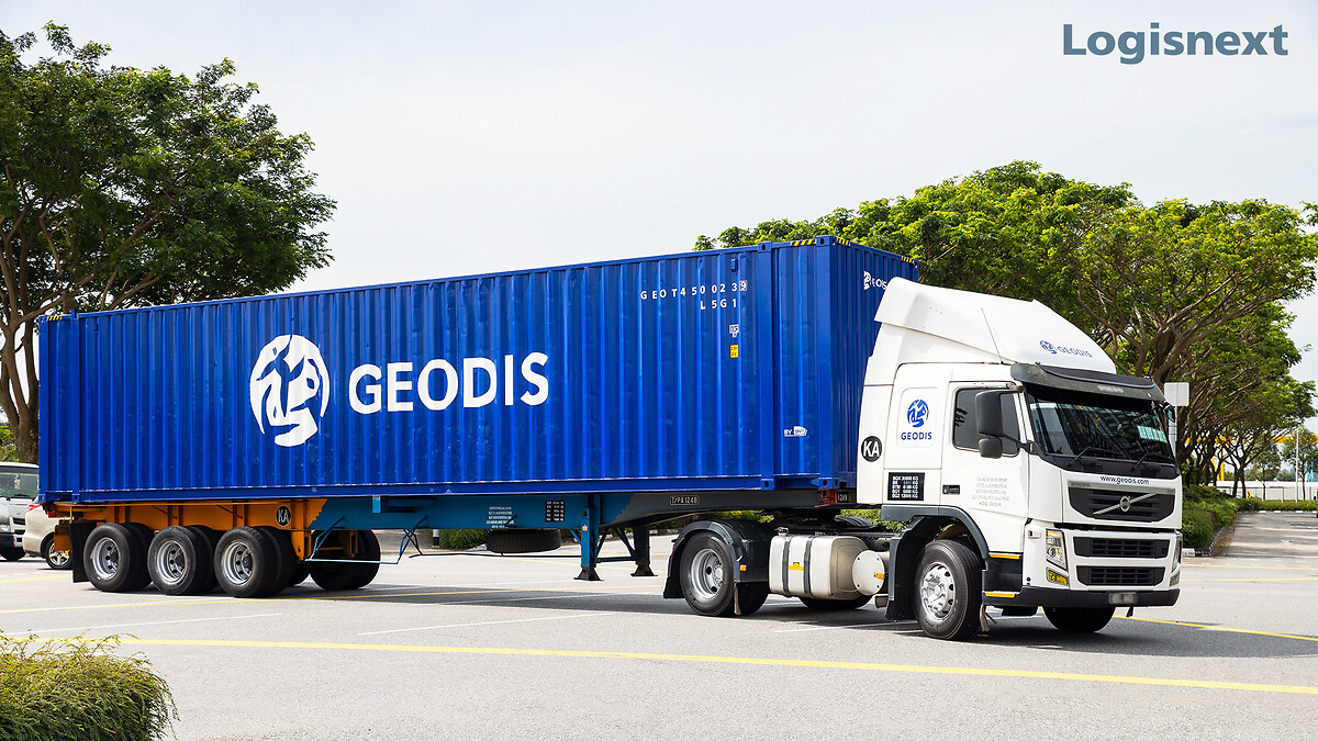 Camion GEODIS à Singapour
