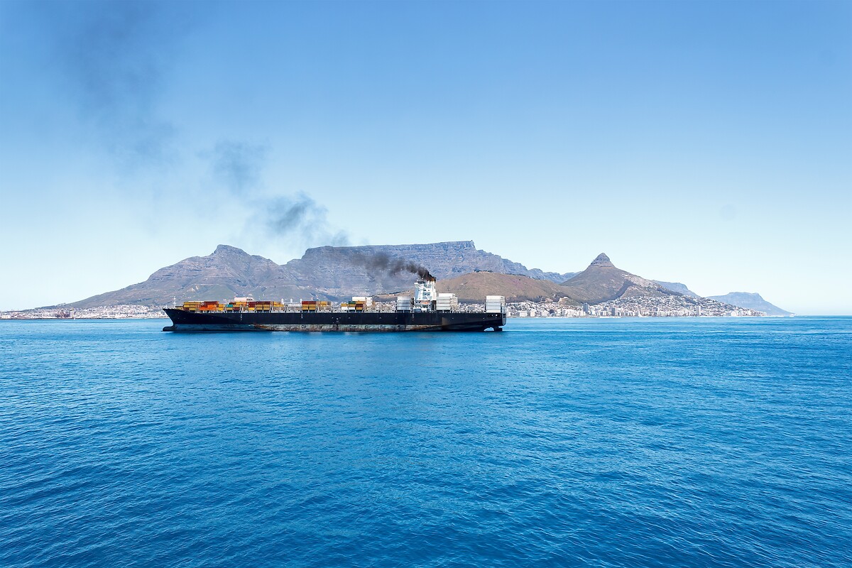 ship in ocean
