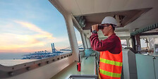 man looking forward forecasting logistics