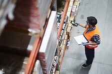 Warehouse and logistics workers using technology