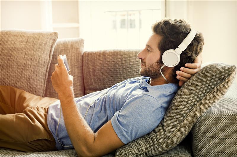 Man looking at his phone