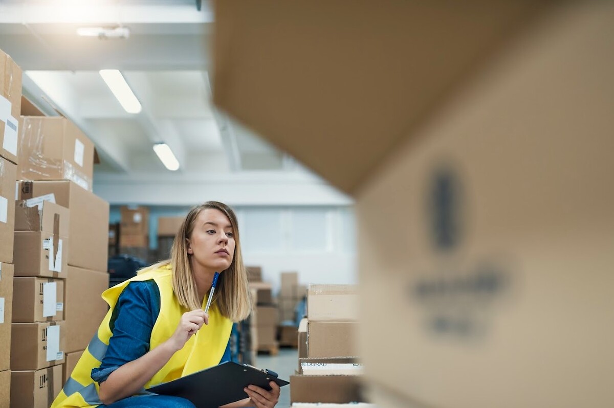 Warehouse shelving and products