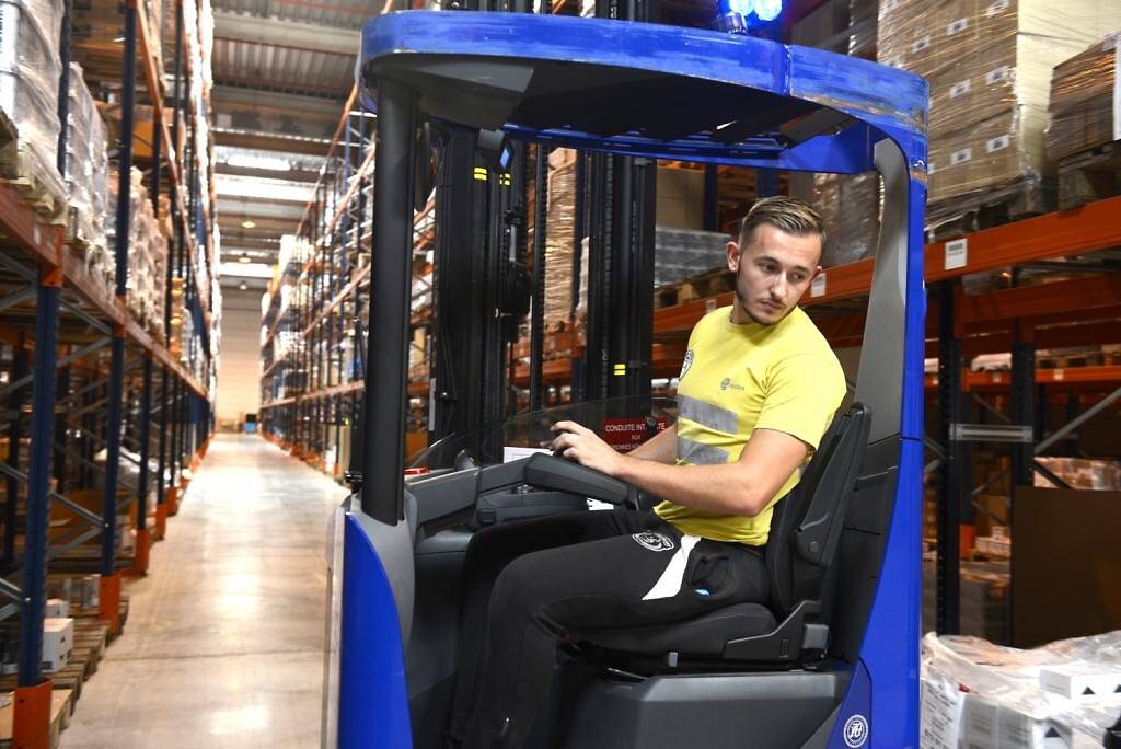 Forklift operator