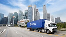 Truck in City
