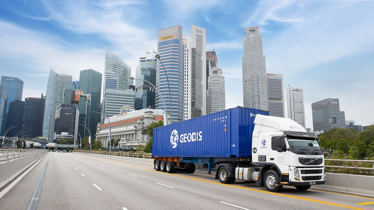 Truck in City