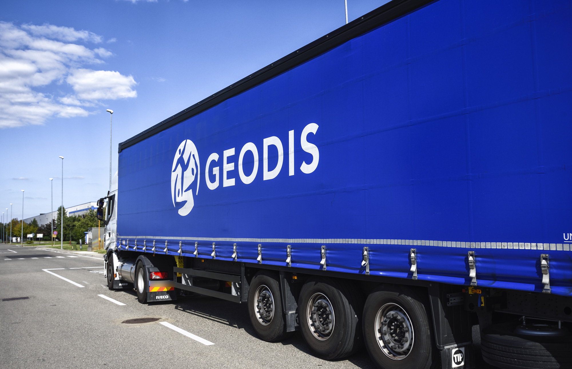 GEODIS truck on the road