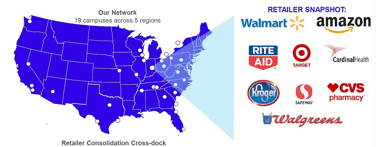 Ground Transportation Retail Consolidation Coverage Map