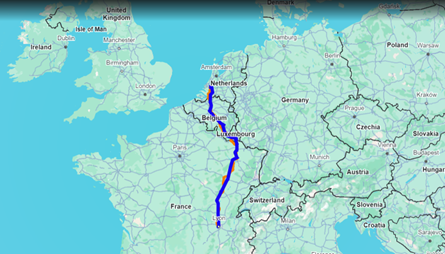 Rail-blue-vs-Road-orange-from-Rotterdam-to-Lyon-via-the-North-SeaMediterranean-Corridor.