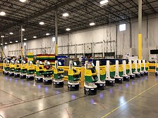 Plenty autonomous vehicles and collaborative robots locus for GEODIS warehouses