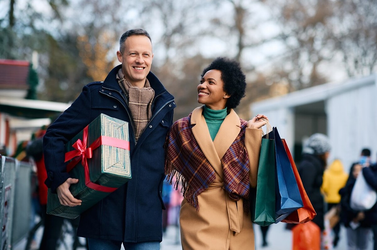 Shopping in store
