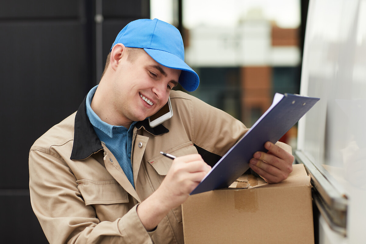 Man working in delivery service