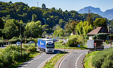 Truck on the Road - Mountains
