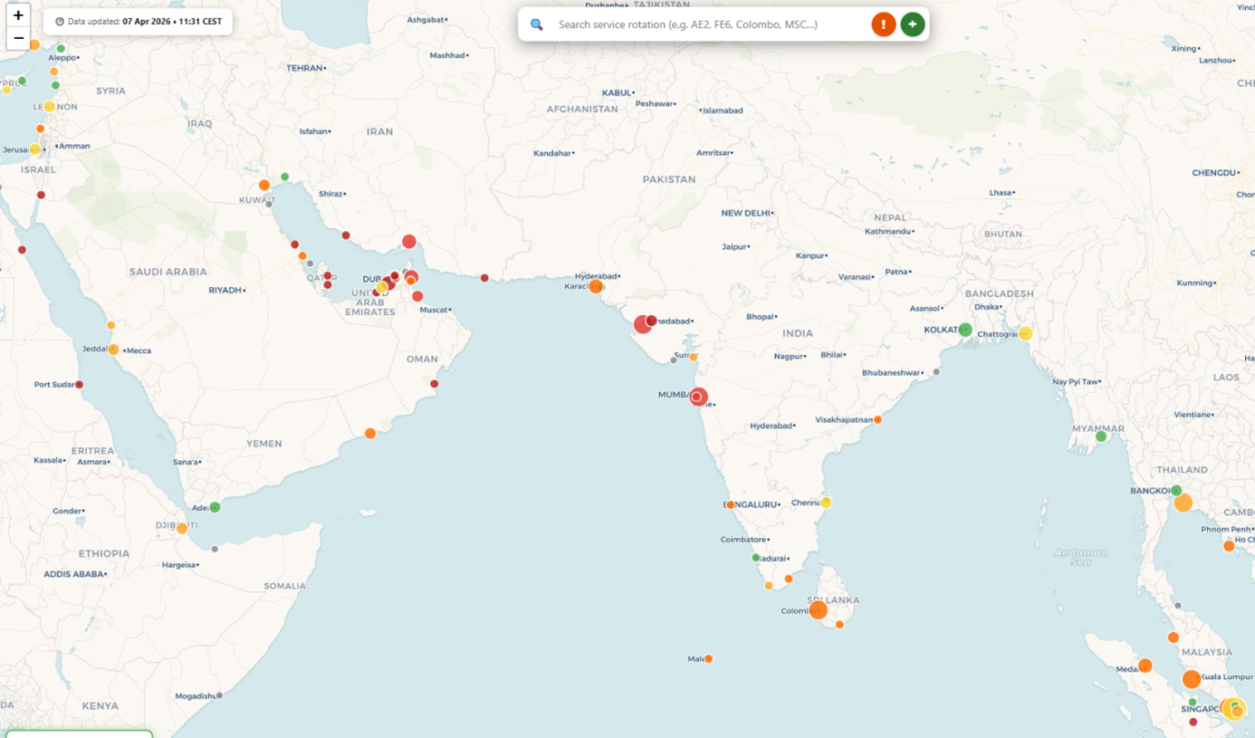 Xeneta – Port Congestion Service Map 7 April 2026.png